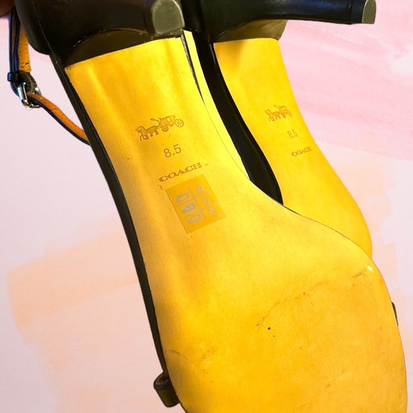 Coach Black Strappy Heeled Sandals  Size 8.5 New With Out Box - Picture 6 of 7